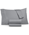 Sunham Ashford Solid 1500-thread Count 4-pc. Extra Deep Sheet Set, Queen In Gray
