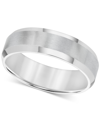 TRITON MEN'S STAINLESS STEEL RING, SMOOTH COMFORT FIT WEDDING BAND