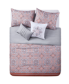 Vcny Home Carmen Pintuck 4 Piece Comforter Set, King Bedding In Pink
