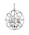 Home Accessories Aidee 18" 5-light Indoor Chandelier With Light Kit In Silver