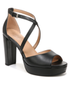 Naturalizer Melody Womens Block Heel Ankle Strap Platform Sandals In Black