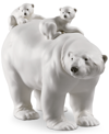 Lladrò Mummy Bear And Babies Figurine In Multi