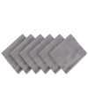 Design Imports Variegated Napkin, Set Of 6 In Gray