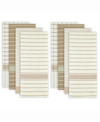 Design Imports Basic Dishtowel, Set Of 8 In Tan/beige