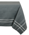 Design Imports French Chambray Tablecloth 60" X 84" In Gray