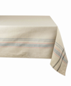 DESIGN IMPORTS CHAMBRAY FRENCH STRIPE TABLECLOTH 60" X 84"