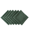 Design Imports Polyester Napkin, Set Of 6 In Green