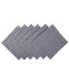 Design Imports Napkin, Set Of 6 In Gray