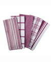 Design Imports Assorted Woven Dishtowel, Set Of 5 In Red