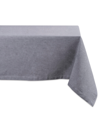 Design Imports Solid Chambray Tablecloth 60" X 104" In Gray