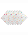 Design Imports Multi Polka Dots Print Napkin Set Of 6 In Blue