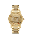 Jbw Women's Olympia Platinum Series Diamond (2 1/2 Ct. T.w.) 18k Gold-plated Stainless Steel Watch, 38mm In White