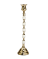 CLASSIC TOUCH CANDLE HOLDER AND BEADED STEM, 5" X 12"