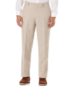 Cubavera Flat Front Easy Care Linen Pants In Tan/beige