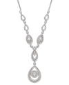 Wrapped In Love Diamond Double Drop Pendant 17" In 14k White Gold Or 14k Yellow Gold (1-1/2 Ct. T.w.), Created For M In Gold