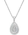 WRAPPED IN LOVE WRAPPED IN LOVE DIAMOND TEARDROP PENDANT NECKLACE (1/2 CT. T.W.) IN 14K WHITE, YELLOW OR ROSE GOLD, 