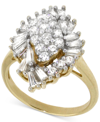 WRAPPED IN LOVE WRAPPED IN LOVE DIAMOND CLUSTER RING (1 CT. T.W.) IN 14K GOLD, CREATED FOR MACY'S