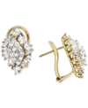WRAPPED IN LOVE WRAPPED IN LOVE DIAMOND CLUSTER EARRINGS (1 CT. T.W.) IN 14K GOLD, CREATED FOR MACY'S