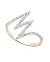 Wrapped Diamond Lightning Bolt Ring (1/6 Ct. T.w.) In 10k Gold Or White Gold, Created For Macy's In Gold