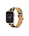 POSH TECH UNISEX LEOPARD PATENT LEATHER REPLACEMENT BAND FOR APPLE WATCH, 42MM
