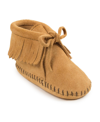 Minnetonka Toddler Boys And Girls Suede Fringe Booties In Tan/beige