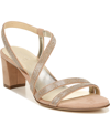 Naturalizer Vanessa 2 Womens Embellished Slingback Evening Sandals In Tan/beige