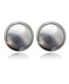 T Tahari Women's Essential Button Post Earring In Silver