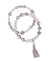 T TAHARI MIXED GEMS BRACELETS, SET OF 2