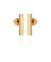 Vince Camuto Vertical Rectangle Stud Earrings In Gold