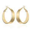 Vince Camuto Tapered Hoop Earrings In Gold