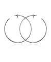 Vince Camuto Drop Hoop Earrings In Silver