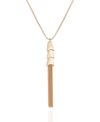 VINCE CAMUTO GOLD-TONE LONG TASSEL CHAIN NECKLACE