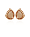 T Tahari Women's Topaz Epoxy Button Earrings In Gold