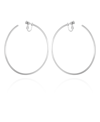 Vince Camuto Clip-on Hoop Earrings In Silver