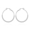 Vince Camuto Chain Link Hoop Earrings In Silver