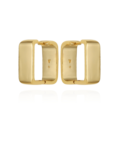Vince Camuto Rectangle Hoop Earrings In Gold-tone