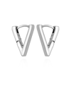 Vince Camuto V-hinge Huggie Earrings In Silver