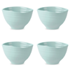 Portmeirion Sophie Conran Celadon Small Footed Bowl Set Of 4 In Green