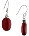 Giani Bernini Amethyst Drop Earrings (11 Ct. T.w.) In Sterling Silver, (also In Turquoise, Sodalite, Rose Quartz, In Red