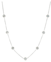 Giani Bernini Crystal Ball 18" Statement Necklace In Sterling Silver, Created For Macy's In Silver