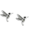 Giani Bernini Cubic Zirconia Hummingbird Stud Earrings In Sterling Silver, Created For Macy's In Silver
