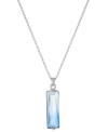 Giani Bernini Ombre Crystal Pendant Necklace In Sterling Silver, 16" + 2" Extender, Created For Macy's In Silver