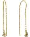 Giani Bernini Cubic Zirconia Butterfly Threader Earrings, Created For Macy's In Gold