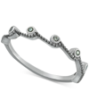 Giani Bernini Cubic Zirconia Wavy Statement Ring In Sterling Silver, Created For Macy's In Silver