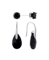 Giani Bernini Gianni Bernini 2-pair Crystal Teardrop Stud Earrings Set (1.34 Ct. T.w.) In Sterling Silver In Silver