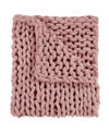 American Heritage Textiles Chenille Knitted Throw, 40" L X 50" W In Pink