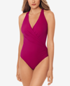 MIRACLESUIT ROCK SOLID WRAPSODY ONE-PIECE SWIMSUIT WOMEN'S SWIMSUIT