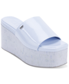 Dkny Adalira Platform Slide Sandal In Purple