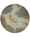 KAS HAVANA FERN VIEW 7'6" ROUND AREA RUG