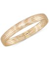 ITALIAN GOLD STRETCH BANGLE BRACELET IN 14K YELLOW, WHITE OR ROSE GOLD, MADE IN ITALY